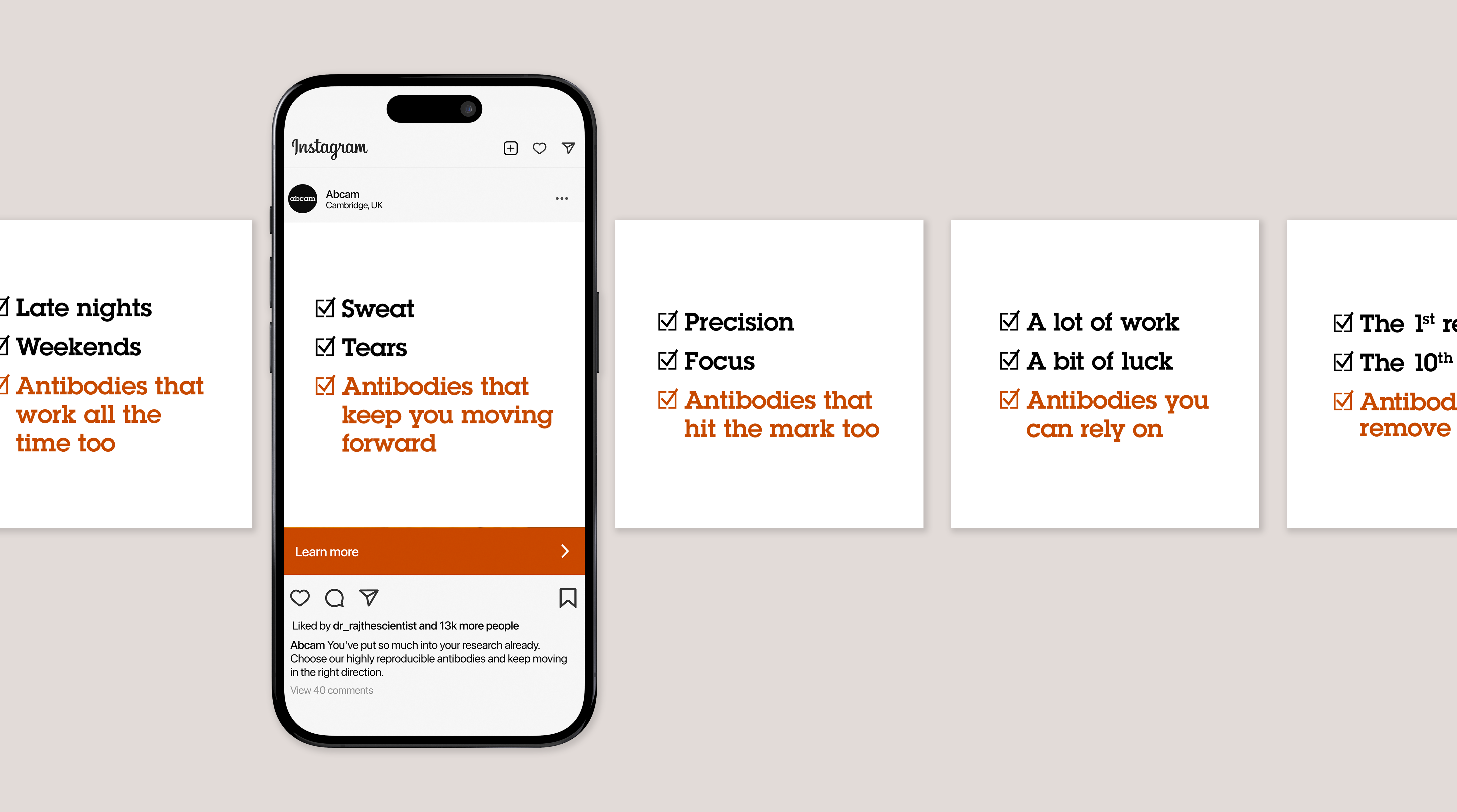 Abcam instagram mockup